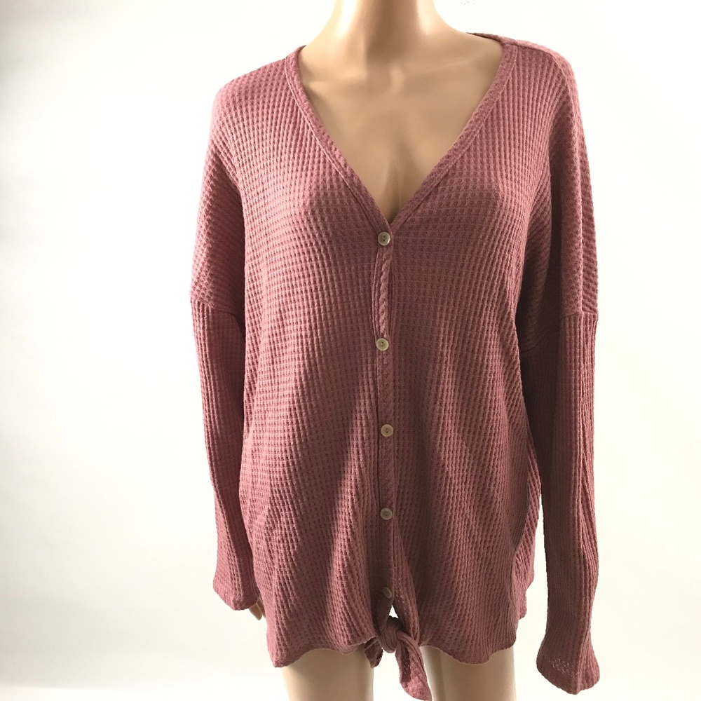 A Beautiful Soul Women's Waffle Top Knit Size M